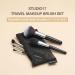 Travel Makeup Brush Set - 5 Pcs Essential Face & Eye Brushes | Portable Travel Makeup Kit with Pouch & Brush Cover | Shop Now for International Delivery - Buy Online on GoSupps.com