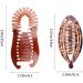 Nifocc Interlocking Banana Combs 4 Pcs Brown & Black - Stretch Flexible Hair Clips for Women and Girls - Buy Online on GoSupps.com