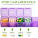 Sukuos Extra Large Weekly Pill Organizer - Purple Medicine Case for Vitamins, Fish Oils & Supplements - Buy Online on GoSupps.com