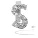 Verdant Touch Cosplay Accessories Hip Hop Teeth Single Letters Removable Dentures Halloween Cosplay Accessories Silver