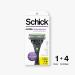 Schick Hydro Slim Head Sensitive Razor for Men - Thin Razor with 4 Blades, Ideal for Sensitive Skin - Buy Online on GoSupps.com
