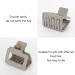 Small Square Hair Claw Clips for Thin Hair 1.6 Inch Medium Size Rectangle Hair Clips Matte Non-Slip Hair Accessories for Women and Girls (8-Multi Colour) - Buy Online on GoSupps.com