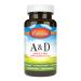 Carlson - A & D 10000 IU (3000 mcg RAE) Vitamin A 400 IU (10 mcg) Vitamin D3 Vision Support Skin Health 300 Soft Gels