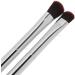 Eyeshadow Brush Silver Professional Soft Hair Eyelid Brush Double Ended Ergonomic for Makeup Artist for Home - Buy Online on GoSupps.com