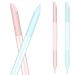 2 pieces round nail file glass nail skin slide nail skin remover tool double -sided nail skin trimmer Professional manicure stick (blue pink) blue pink