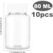 Buy Wllhyf 10-Piece Transparent 80ml Plastic Bottles | Refillable Tablet Vials & Storage Containers - International Shipping Available - Buy Online on GoSupps.com