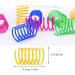 100 pcs Cat Spring Toy Colorful Spiral Springs Creative and Interactive Durable Heavy Plastic Toys for Indoor Cats Swatting Biting Hunting Kitten Toys Multi-colored - Buy Online on GoSupps.com