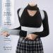 Upper Back Adjustable Posture Corrector Posture Clavicle Support Corrector Invisible Comfortable Back Straight Shoulders Brace Gray M - Buy Online on GoSupps.com