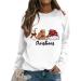 Shop Genetic Women's Christmas Sweater - Rudolph Reindeer Elf Hooded Sweatshirt | Winter V-Neck Santa Claus Design - Buy Online on GoSupps.com