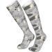 Gray Hedgehog Raccoon Compression Socks for Men & Women | 15-20 mmHg Support for Running & Cycling | International Shipping - Buy Online on GoSupps.com