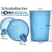 Horn Medical Beak Cup - 250ml Drinking Aid with 2 Lids (Large & Small Opening) - Color Selectable (Blue) | International Shipping Available - Buy Online on GoSupps.com