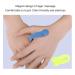 Universal Mini Migraine Relief Clip - 4 Floral Hand Pressure Point Silicone Clips (Blue) for Acupressure & Portable Comfort - Buy Online on GoSupps.com