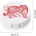 Red Tiger Cute Contact Lens Case - Travel Portable Round Storage Box Kit with Mirror for Daily Use - Buy Online on GoSupps.com