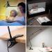LED Dimmable Clamping Lamp - 3 Modes 10 Brightness Levels USB Powered Flexible Swan Neck - Perfect for Bedroom & Office (7W Black) - Buy Online on GoSupps.com