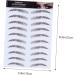 DOITOOL 4pcs Eyebrow Stickers Makeup Stencil Waterproof Bionic Eyebrow Imitation Eyebrow 3d Applique Make up - Buy Online on GoSupps.com