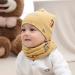 Baby Children's Cotton Hat Scarf Set - Beanie Hats + Tube Scarf Set of 2 - Color#3 - M Size (7 Months-2 Years) - Winter Neck Warmer Set - Buy Online on GoSupps.com