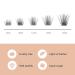 72 Pcs C Curl 8-16mm Lash Clusters DIY Eyelash Extensions - Professional Reusable Makeup for Self-application - Buy Online on GoSupps.com