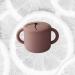 Jollytot Silicone Snack Cup - Travel-friendly No Spill Food Container for Kids - Dishwasher Safe Snack Keeper - Trendy Snack (Rosewood) - Buy Online on GoSupps.com