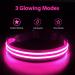 Luminous Waterproof Dog Collar - Adjustable Flashing LED Light for All Sizes - Pink (28-40cm) - Enhanced Night Visibility - Buy Online on GoSupps.com