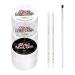 Nail Art Gel Liner Kit - Nail Art Design | White Gel Nail Polish Liner and Black Gel Nail Polish Liner Black and White Wavy Pattern with Perforated Design