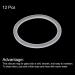 Sourcing Map 86mm Silicone Seals for Mason Jar - 12pcs Rubber Gasket for Wide Mouth Glass Jars, Leak Proof & Durable - White - Buy Online on GoSupps.com
