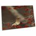 3dRose Cedar Waxwing Eating Hawthorn Berry Sangomon Co - Desk Pad Place Mats (dpd-250922-1)