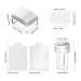 3 Piece Clear Nail Stamp Set for French Nails - Silicone Nail Art Stamps & Accessories - Buy Online on GoSupps.com