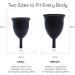 Ruby Cup Hypoallergenic Menstrual Cup Size S - Black | Ideal for Beginners | Practical & Reliable Alternative to Tampons - Buy Online on GoSupps.com