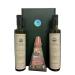 Oleum Comitis - Extra Virgin Olive Oil 100% Italian Cold Pressed - Gift Box with 2 x 500 ml Bottles and Parmigiano Reggiano DOP Vacche Rosse 30 Months
