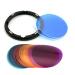 Godox AK-R16 Diffuser Plate with V11C Color Effect Gel Set for Godox V1-C, V1-N, V1-S Speedlite, AD200, AD200PRO with H200R Flash Head (15 Color 30 Pieces)