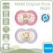 MAM Original Pacifier Set of 4 | Skin Soft Silicone | My Girl | 6-16 Months | Includes Sterilization Boxes | International Shipping Available - Buy Online on GoSupps.com