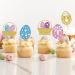 MGPFERD 25 Pcs Easter Cupcake Toppers Easter Egg Theme Party Cake Decoration Dessert Insert - Buy Online on GoSupps.com