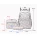 3Pcs Daisy Prints Backpack Sets for Girls - Grey | Kids Bookbag for Elementary Students and Teens - Buy Online on GoSupps.com