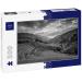 Lais Puzzle Terraced Rice Field - M C ng Ch i District Yen Bai Province Vietnam in black and white 500 pieces