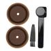 RIZGHWOY Kiesegel Eco Coffee Capsule with Brush Spoon Perfect Compatible Cover for Vetuolina Suitable for 40 Ml 230 Ml Capsule