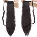 Tess ponytail extensions natural black ponytail hair corn wave braid hair part clip in extensions like real hair cheap with Velcro connection 20 "(50cm) -90g