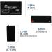 6V 12AH F2 Replacement Battery for Prescolite ERB-0610 - Reliable Performance & Fast International Shipping - Buy Online on GoSupps.com