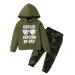 Amissz Baby Boy Clothes Toddler Boys Outfit 1-6T Infant Letter Print Sweatshirt Fashion Long Sleeve Hoodie Tops Pants Set 1-2 Years Camouflage