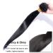 Elailite 7A Virgin Brazilian Human Hair Wefts - Sew-in Hair Bundles Extensions 20 Straight #1B Natural Black - Buy Online on GoSupps.com