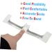 FOMIYES 1pc Eyebrow Ruler Flexible Eyebrow Measure Eyebrow Shaper Ruler Mask Portable - Buy Online on GoSupps.com