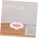OUNONA Small Ceramic Dish container sink soap holder soap holder jewelry plate soap dish ceramic love sink light luxury ceramics Self Draining Soap Holder For Bath soap dish the clouds - Buy Online on GoSupps.com