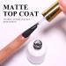 Imtiti Matte Gel Top Coat 15ML No Wipe Matte Top Coat Gel Nail Polish Matte Finish Long Lasting Soak Off UV Led for Gel Nail Polish Salon Quality Nail Manicure - Buy Online on GoSupps.com