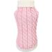 PetyOung Dog Sweater Vest - Warm Knitting Coat for Small & Medium Dogs - XL Light Pink Winter Sweater - Buy Online on GoSupps.com