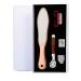 Hornhaut hobel set foot riper made of stainless steel double -sided footfish professional foot care tool with foot scraps and footfish for hard skin and cracked skin call to call (rose gold)