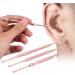 Stainless Steel Ear Cleaner Set - 3PCS Double Ended Ear Pick & Wax Remover Curette Spoon for Safe Ear Hygiene - Buy Online on GoSupps.com