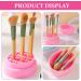 FOMIYES Makeup Brush Cleaning Mat with Brush Drying Holder Silicone Makeup Brush Cleaner Brush Cleaning Pad Cleaning Bowl for Makeup Pink - Buy Online on GoSupps.com
