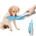 Water bottle for dogs Zoneyan 750 ml stainless steel dog drinking bottle for on the go portable drinking bottle for pets sparkling dogs water dispenser for trips parks camping hiking (light blue)