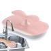 Shakven Squeegee Sponge Brush Sponge Brush Rubber Squeegee Scrubber for Cleaning - Household Cleaner Brush to Reach Tight Spaces for Bathroom Glass Kitchen Cooktops Pink