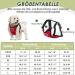 Eyin Adjustable Dog Harness with Seat Belt for Cars - Safe & Breathable Red Medium | 2 Carabiner Hooks & Buckle - Buy Online on GoSupps.com