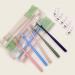 Multi Color Hard Handle Manual Toothbrush and 3g Mini Size Paste Dental Kits for Family (Mixed Color 10 Sets) Mixed Color 1 Count (Pack of 10)
